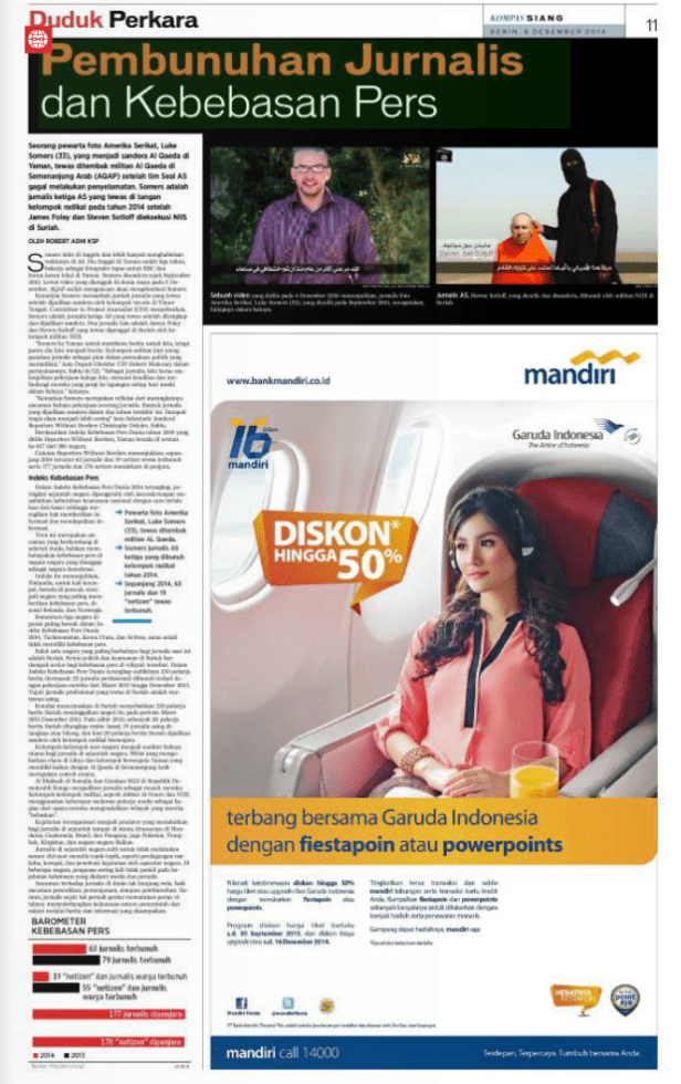 Pembunuhan Jurnalis dan Kebebasan Pers